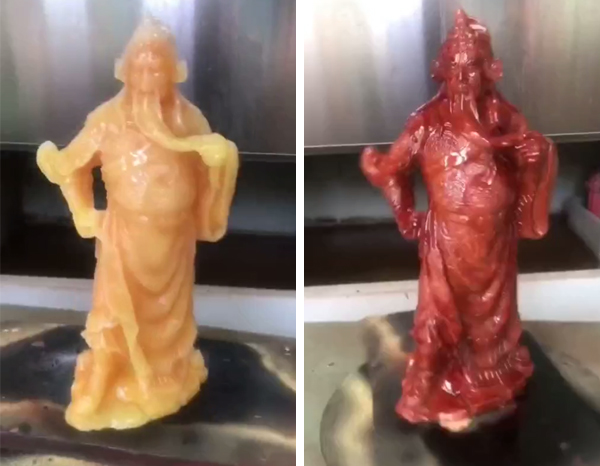 硅膠模具制作出來(lái)樹(shù)脂工藝品